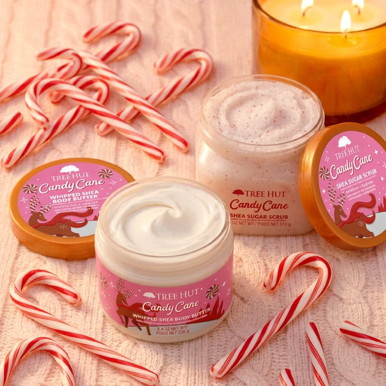 Tree Hut Gift set - Candy Cane Shea Scrub & Whipped Butter