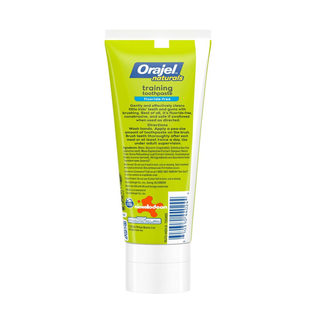 Orajel Naturals Kids Toothpaste Paw Patrol - Fruity Fun