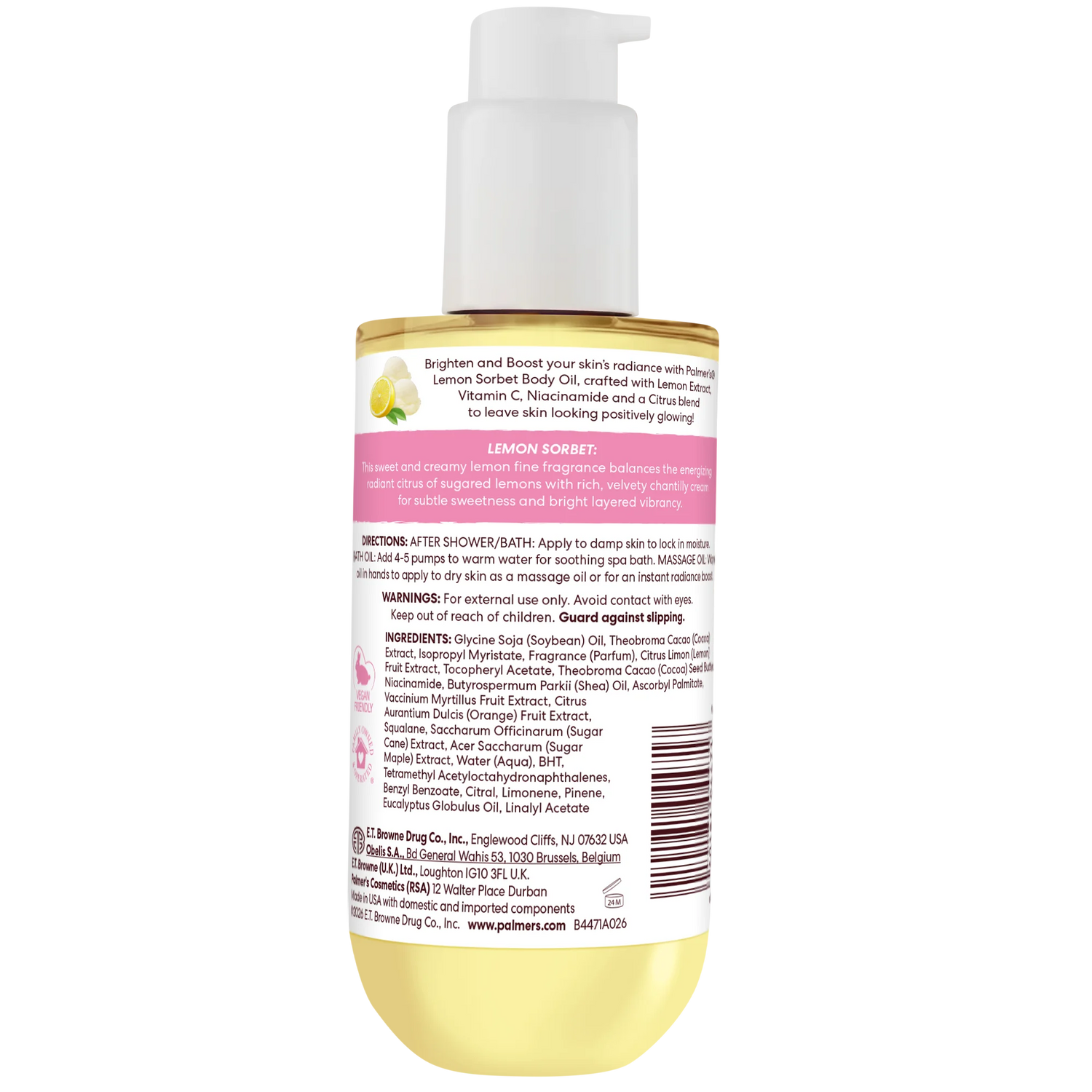 Palmer’s Body Oil - Lemon Sorbet