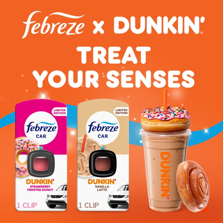 Febreze X Dunkin Car Air Freshener - Vanilla Latte