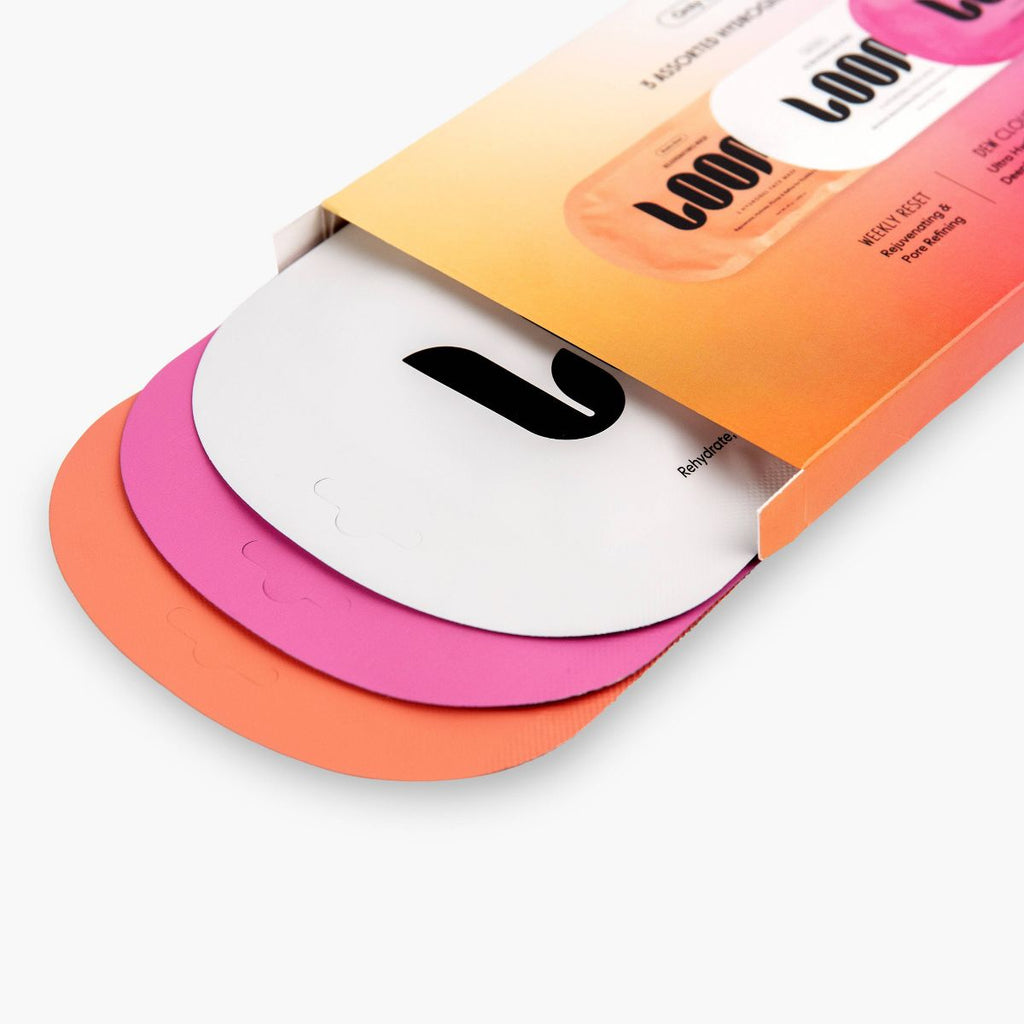 LOOPS 3 Assorted Face Masks