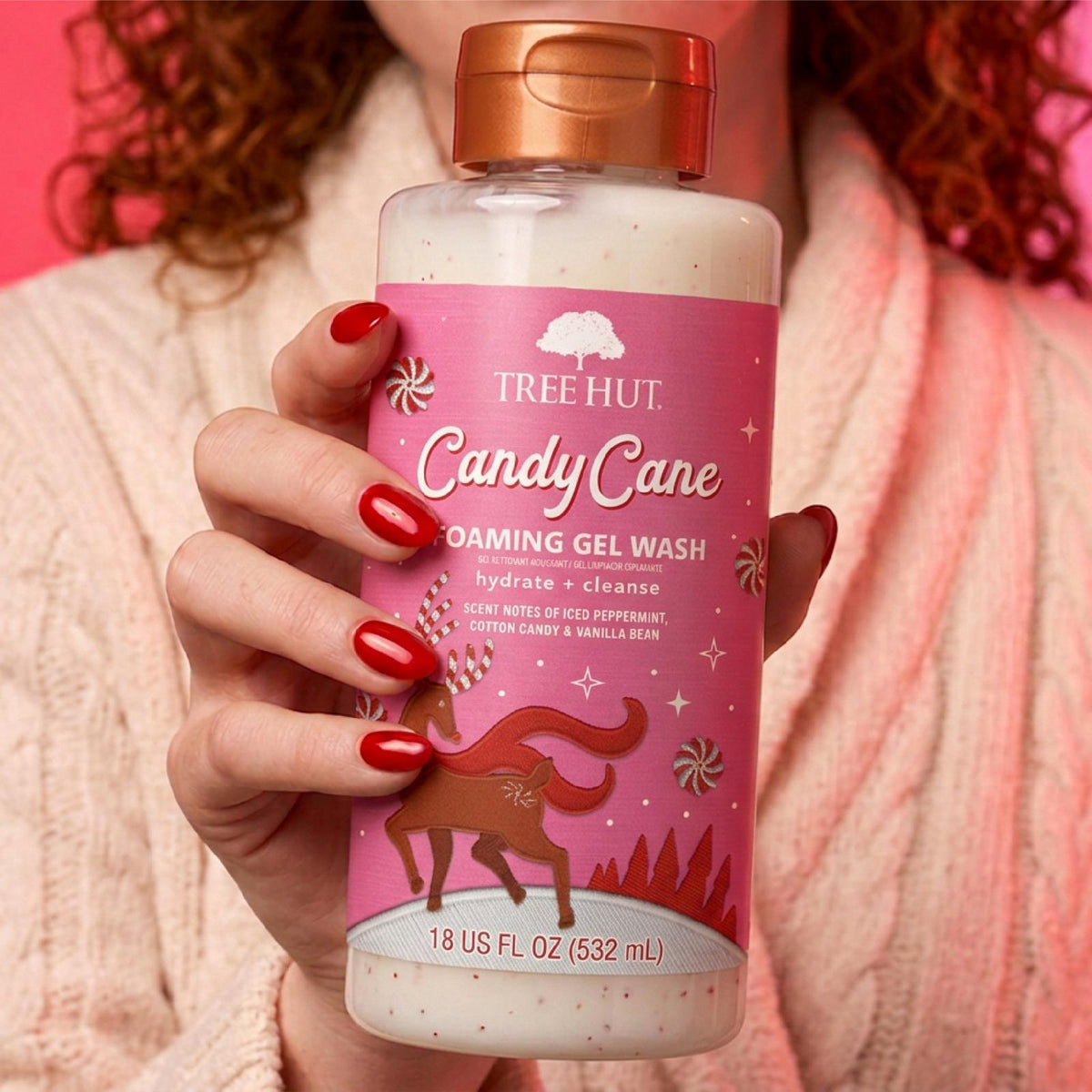 Tree Hut Foaming Gel Wash - Candy Cane