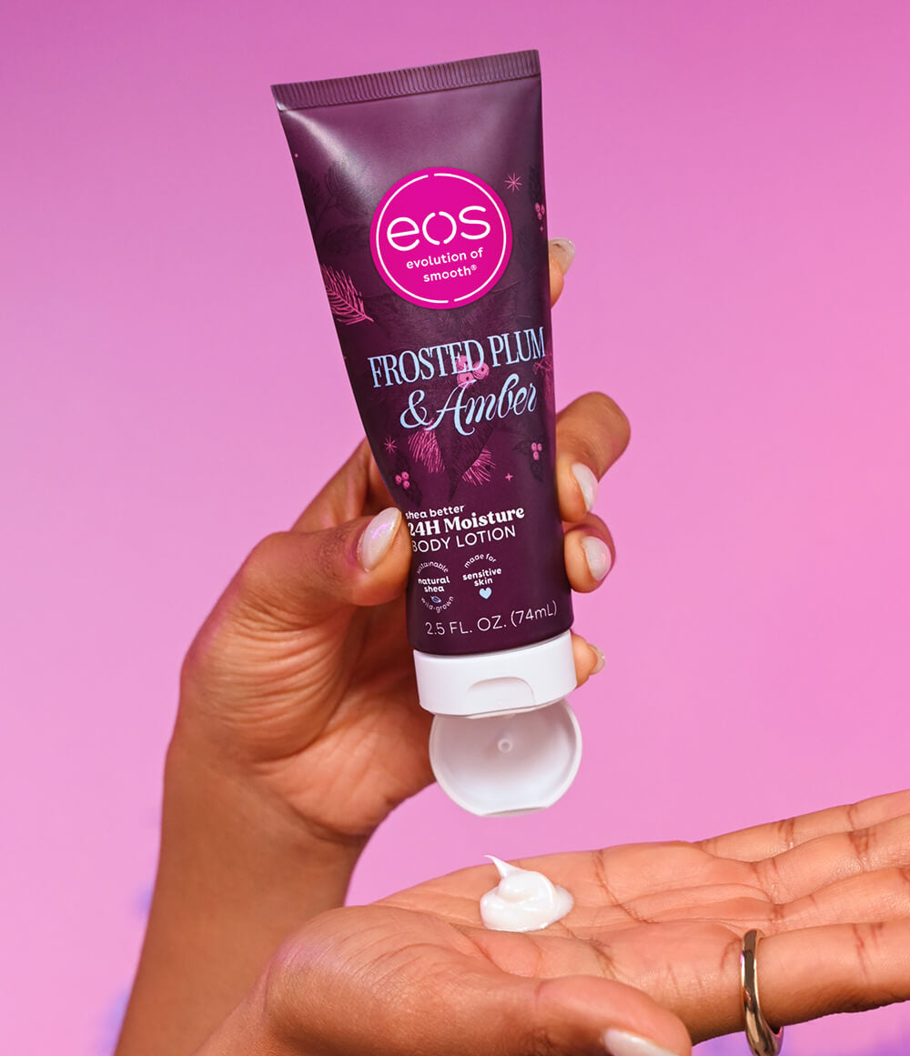 EOS Mini Body Lotion - Frosted Plum & Amber