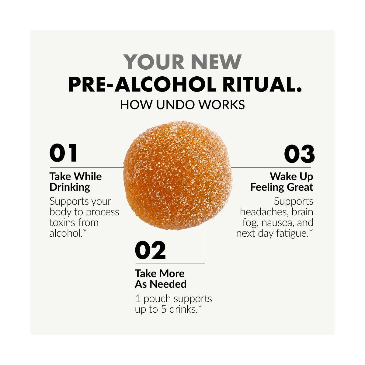 UNDO Pre-Alcohol Gummies 5pk