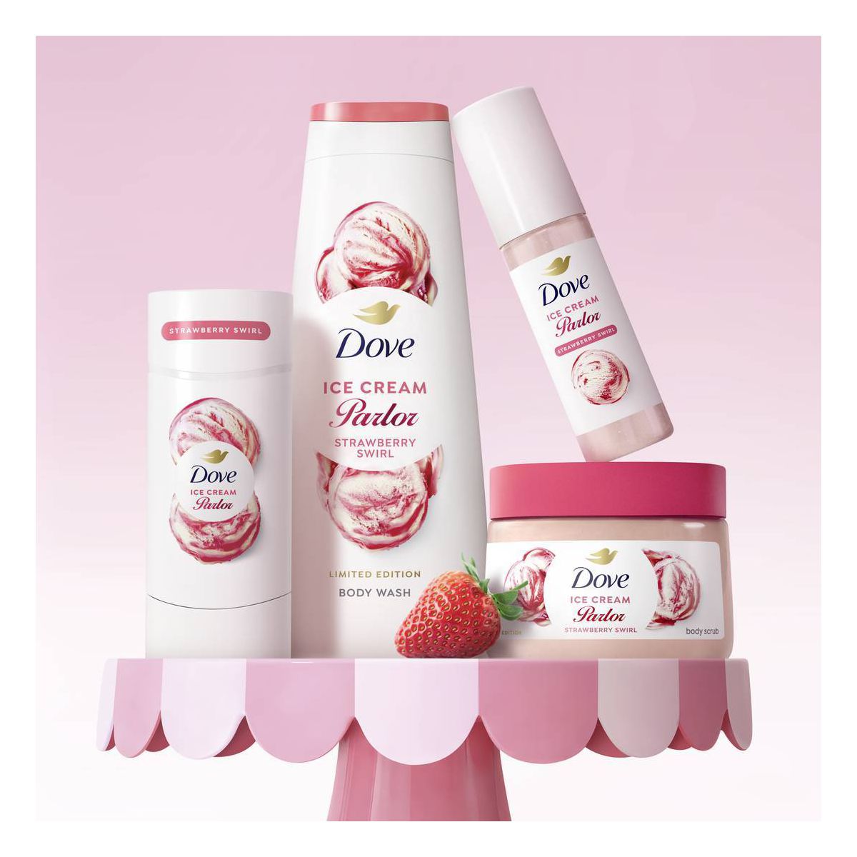 Dove Ice Cream Parlour Limited Edition - Strawberry Swirl