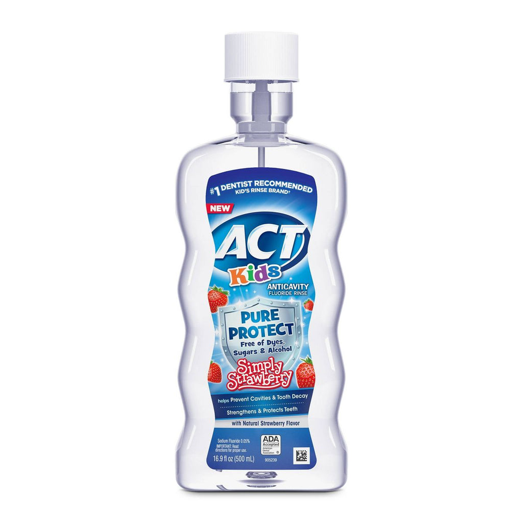 ACT Kids' Pure Protect Anticavity Fluoride Mouthwash - Strawberry