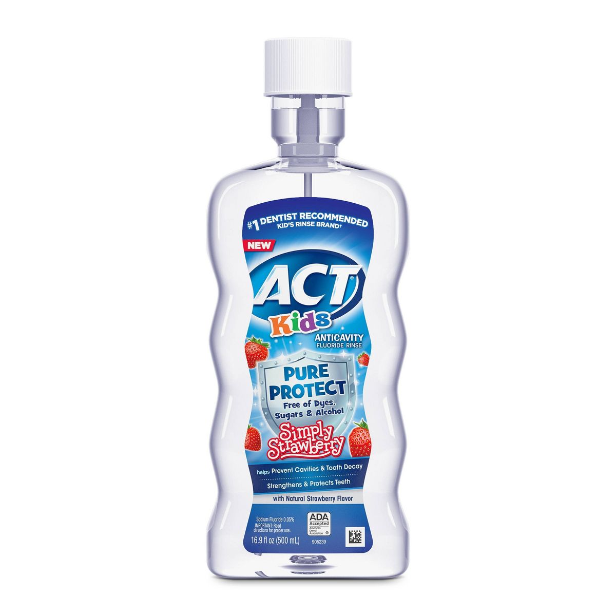 ACT Kids' Pure Protect Anticavity Fluoride Mouthwash - Strawberry