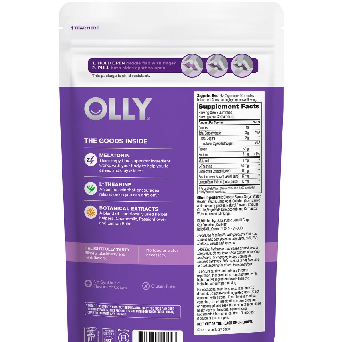 Olly Sleep 120count Large Pack