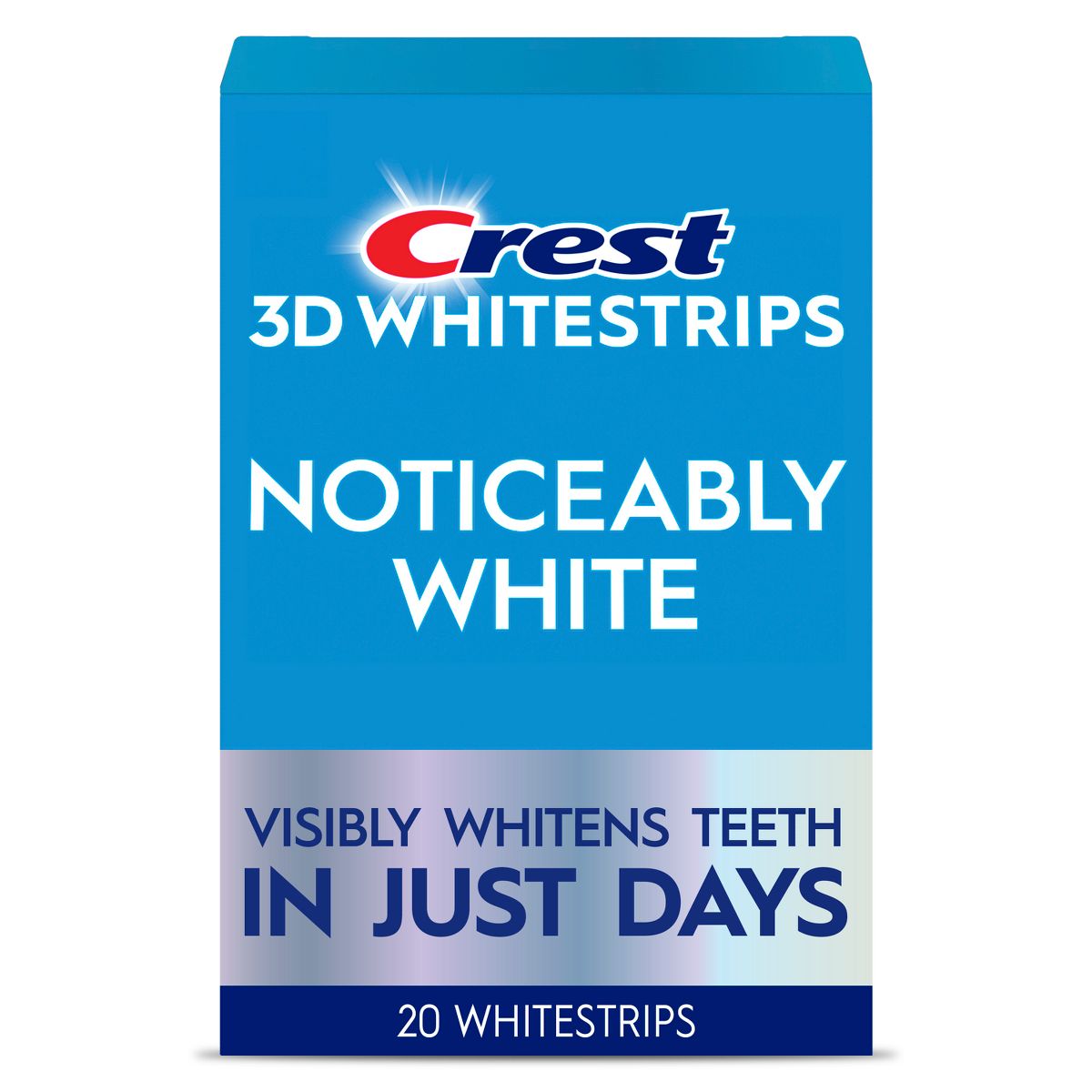 Crest 3DWhitening Strips - Noticeably White 10 Treatments