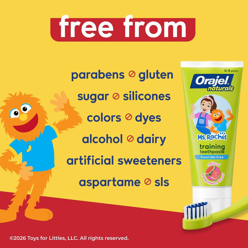 Orajel Naturals Kids Toothpaste Ms.Rachel - Watermelon