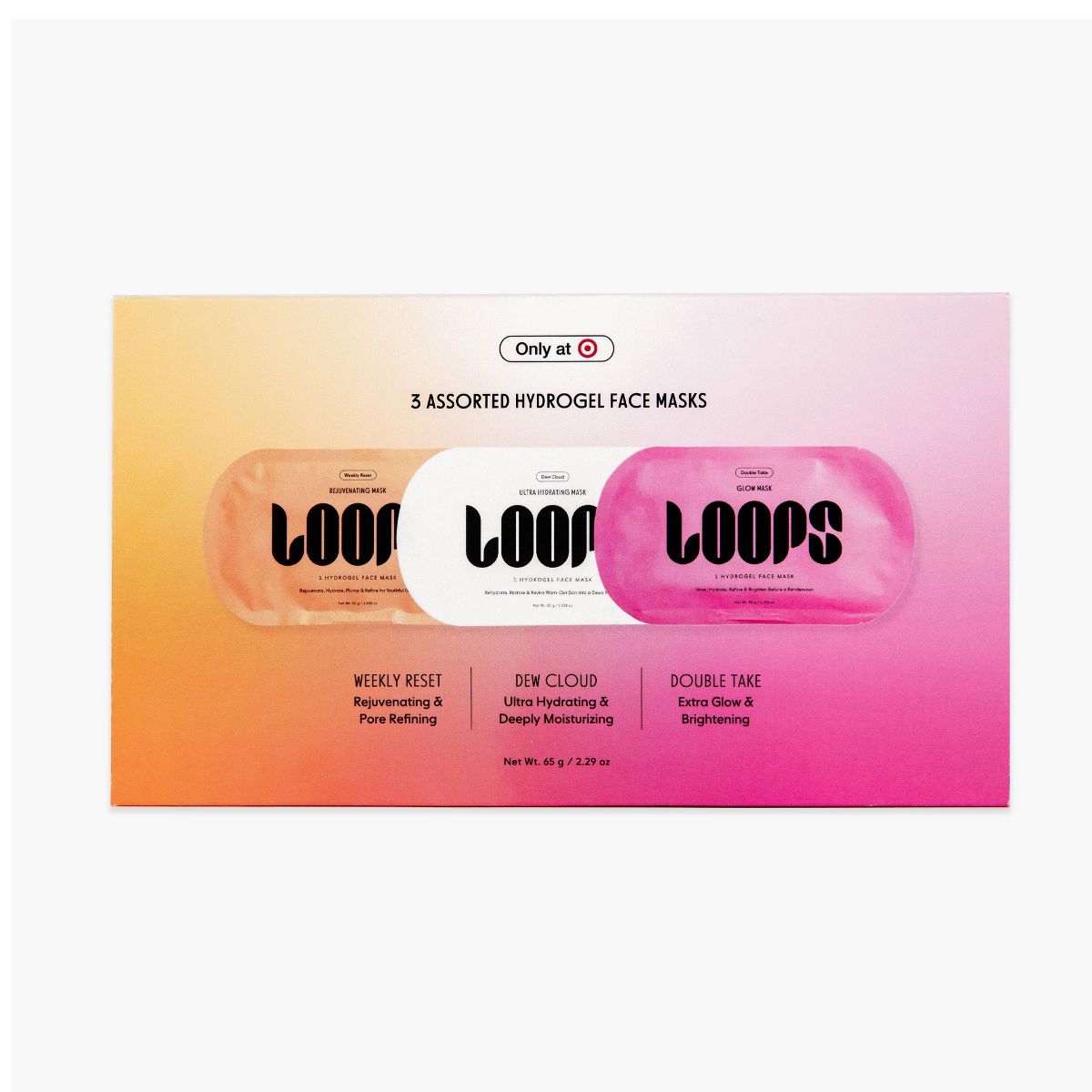 LOOPS 3 Assorted Face Masks
