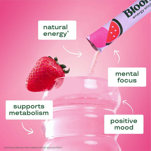 Bloom Nutrition Energy Sticks- Strawberry Watermelon
