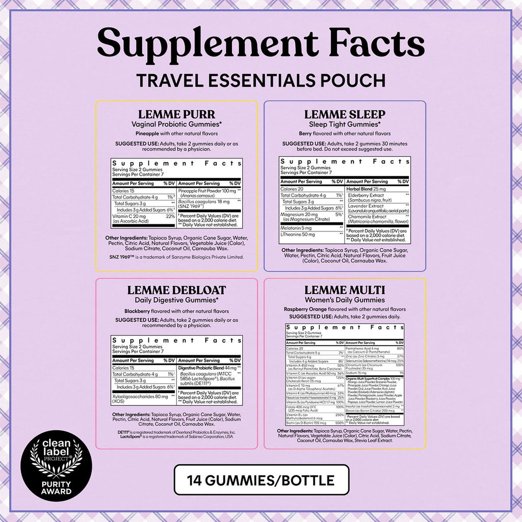 LEMME Travel Essentials Kit