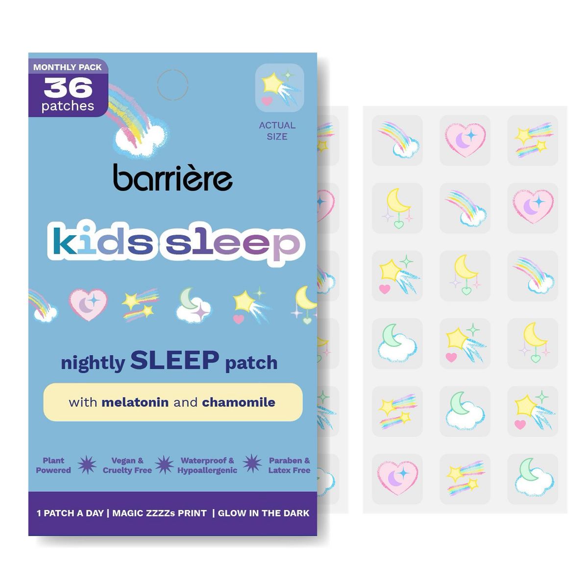 Barriere Kids' Sleep Melatonin Magic Zzzzs Patches - 36ct