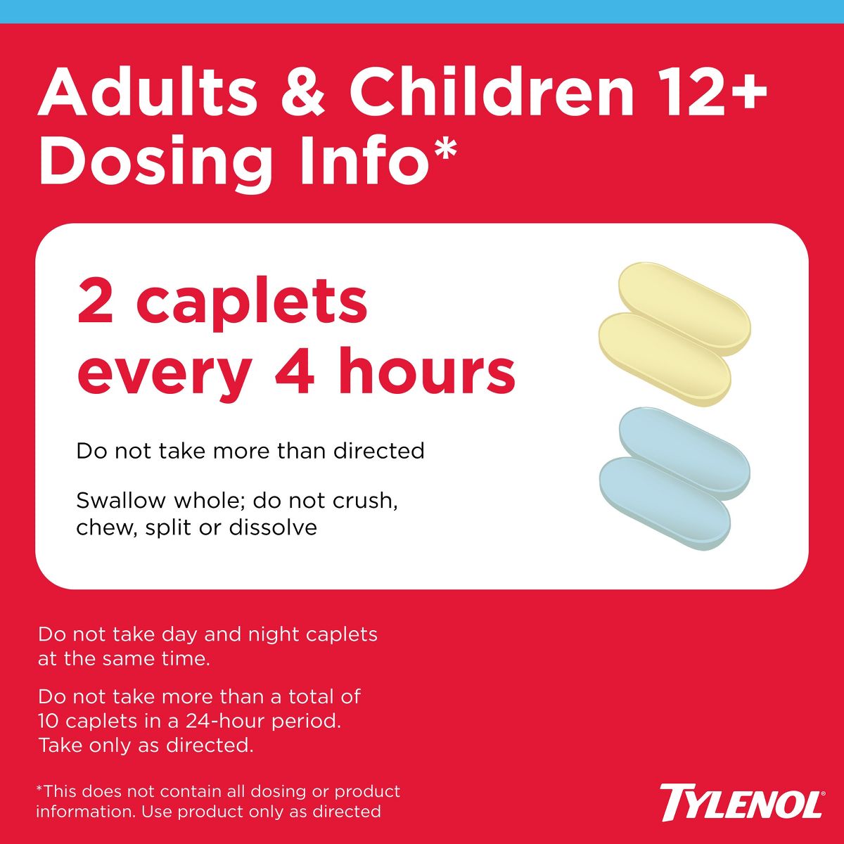 Tylenol Cold+Flu Severe Day/Night Caplets 24ct: 325mg Strength