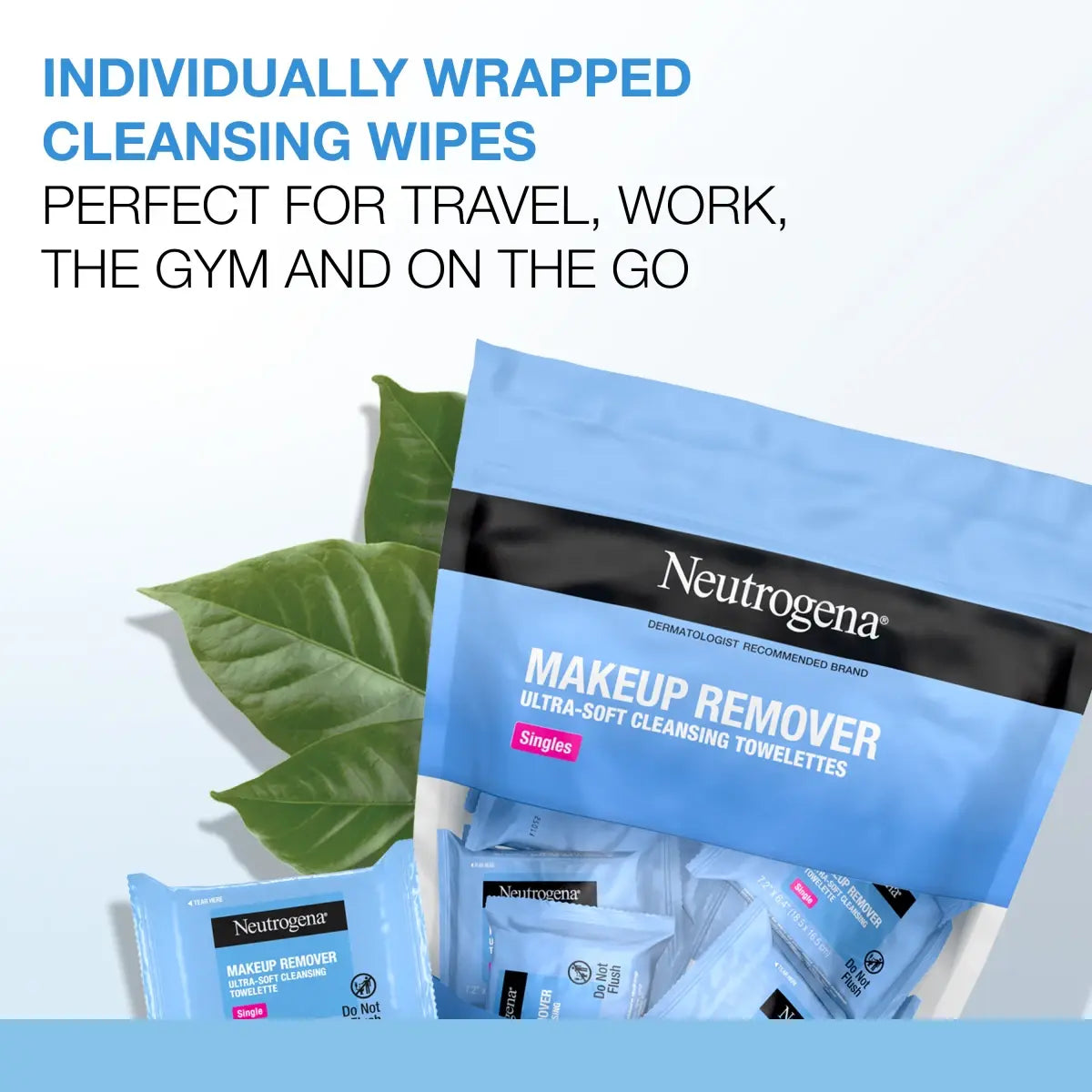 Neutrogena Makeup Remover Cleansing Towelette Singles, 20 Count