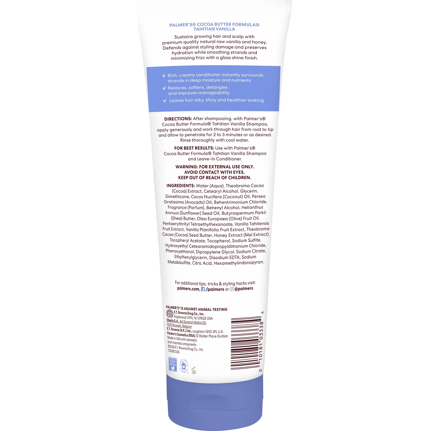 Palmers Conditioner - Tahitian Vanilla