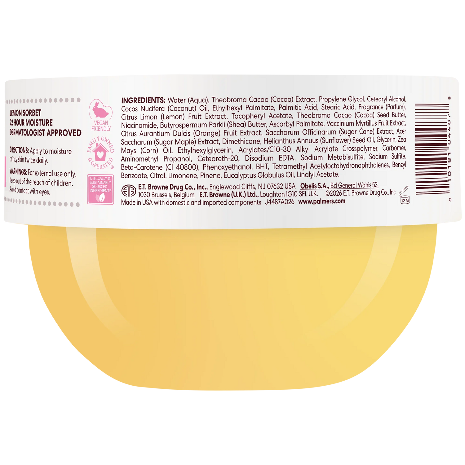 Palmer’s Body Cream - Lemon Sobert