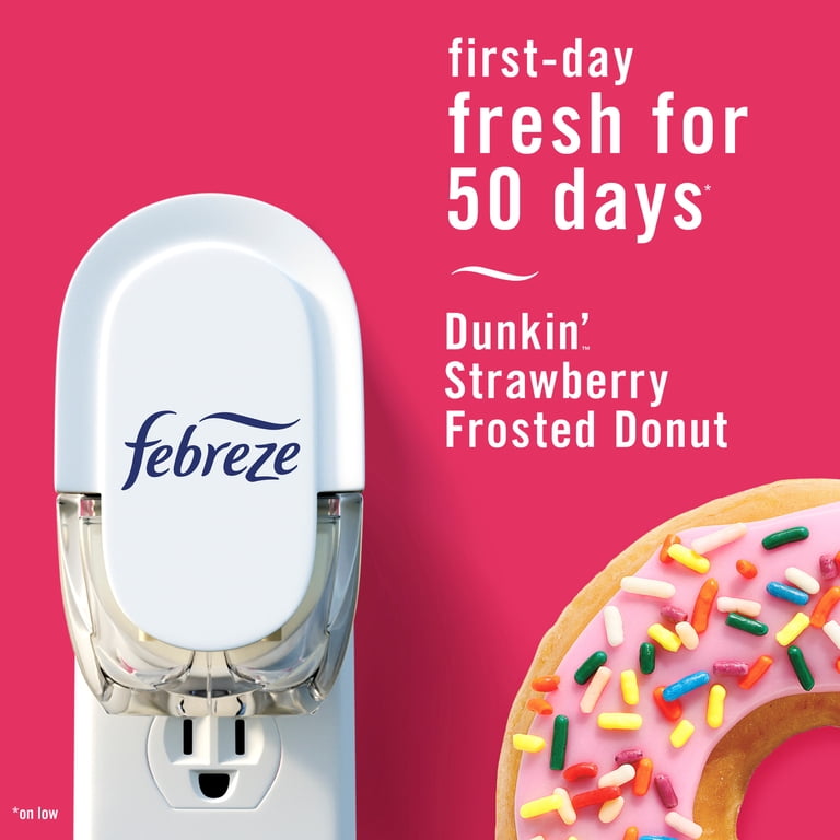 Febreze X Dunkin Plug In Air Freshener - Strawberry Frosted Donut