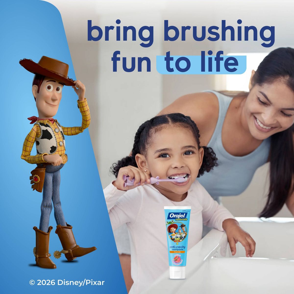 Orajel Naturals Kids Toothpaste Toy Story - Natural Watermelon