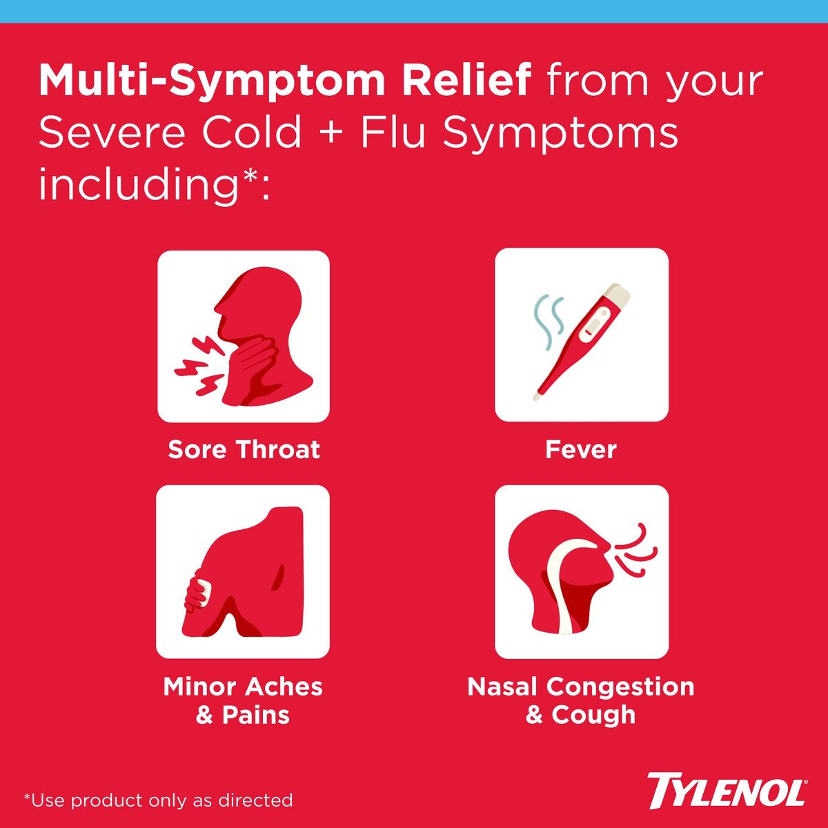 Tylenol Cold+Flu Severe Day/Night Caplets 24ct: 325mg Strength