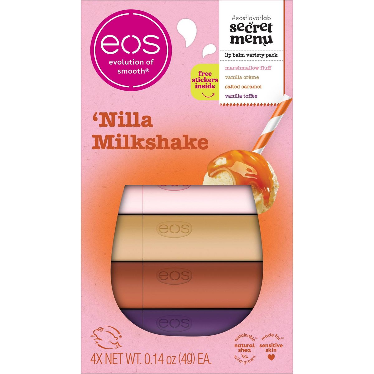 EOS Lip Balm Pack - Limited Edition Nilla Milkshake
