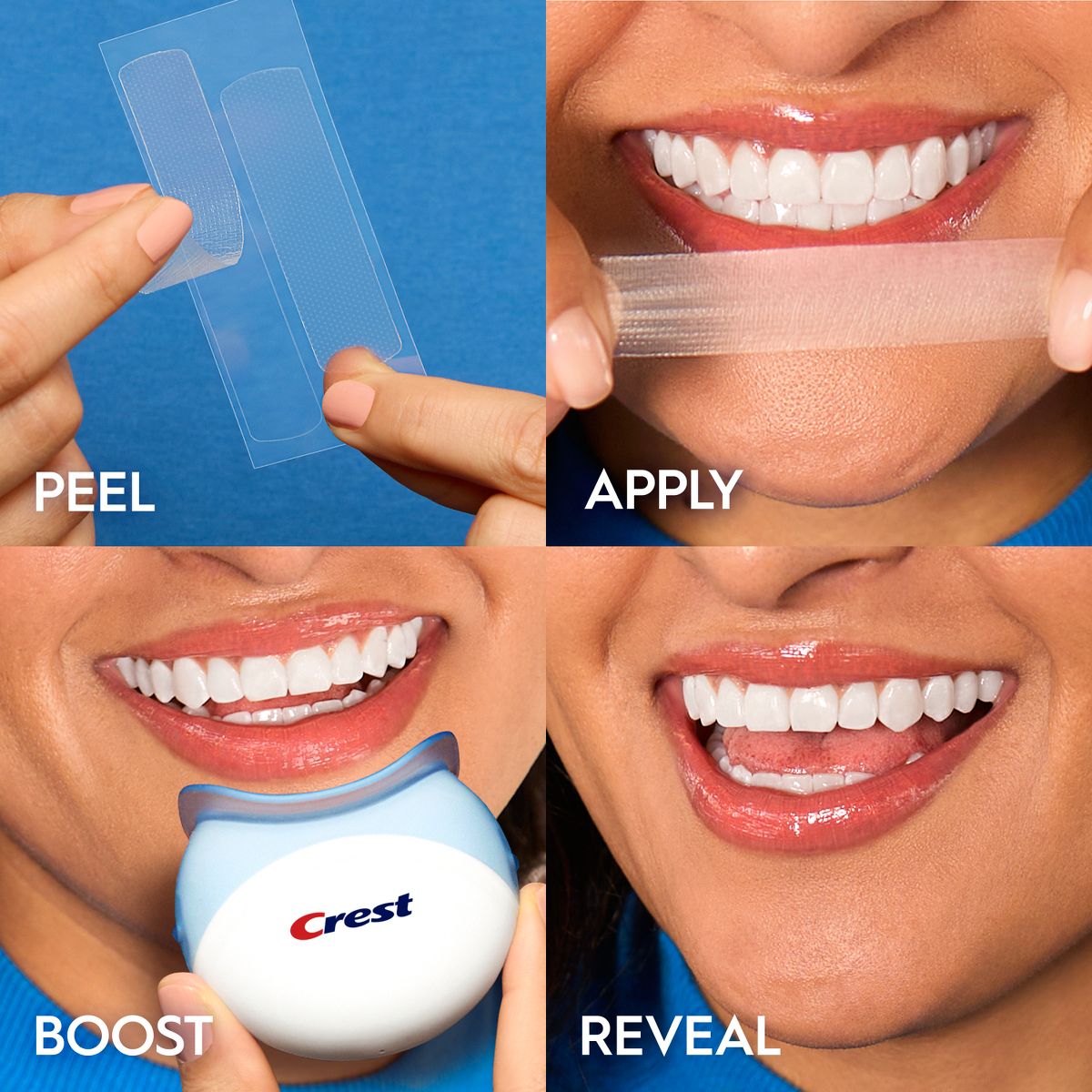 Crest 3DWhitening Strips + LED Light - 14 Treatments