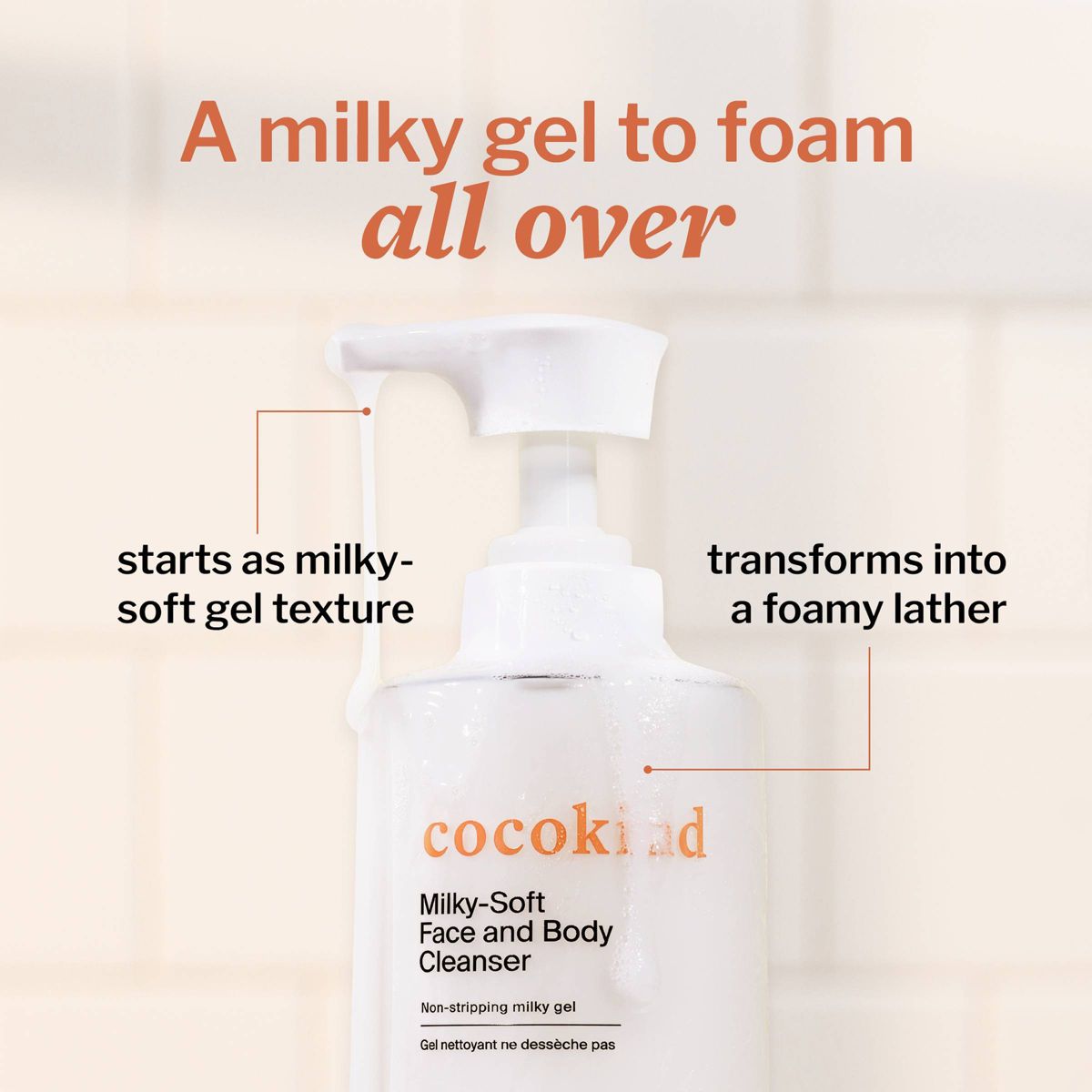 CocoKind Ceramide Milk Face & Body Cleanser