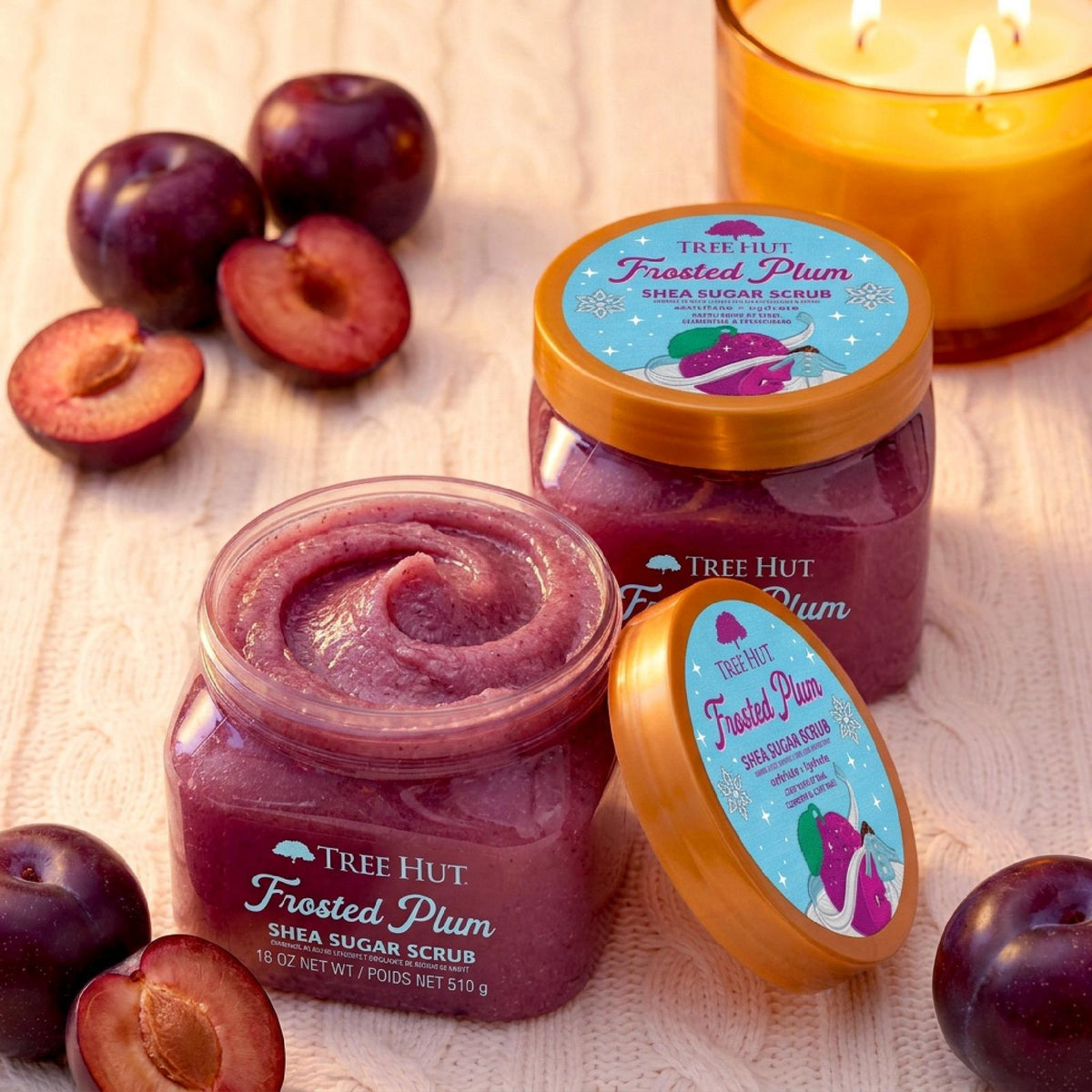 Tree Hut Shea Scrub - Frosted Plum