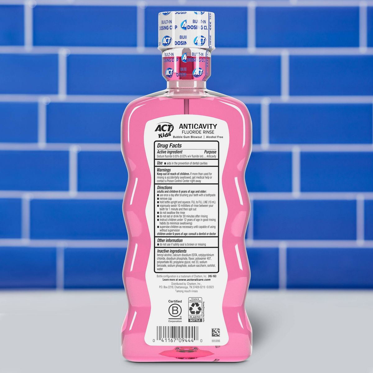 ACT Kids' Pure Protect Anticavity Fluoride Mouthwash - Bubblegum