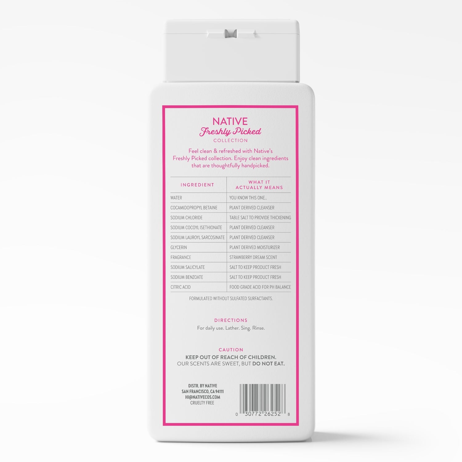 Native Body Wash - Strawberry Dream