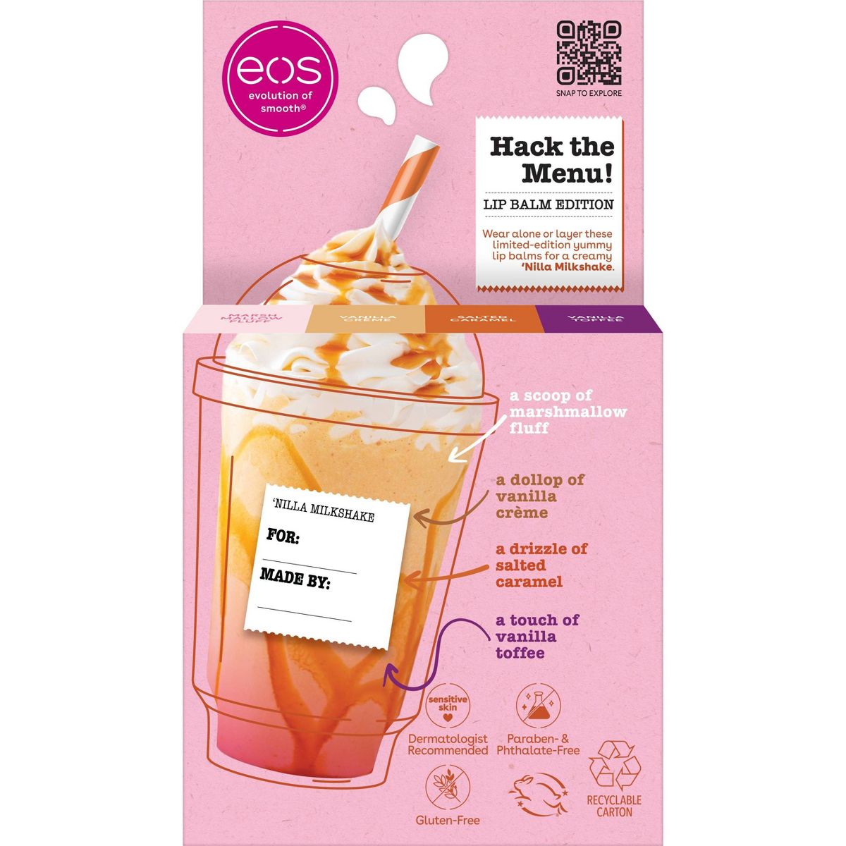 EOS Lip Balm Pack - Limited Edition Nilla Milkshake