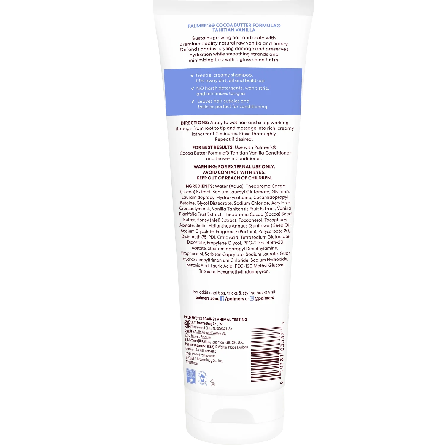 Palmers Shampoo - Tahitian Vanilla