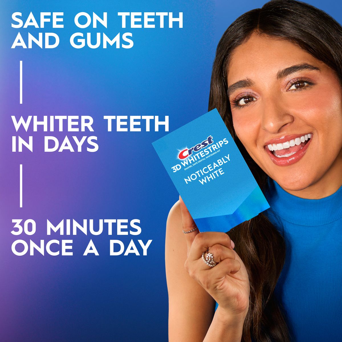 Crest 3DWhitening Strips - Noticeably White 10 Treatments