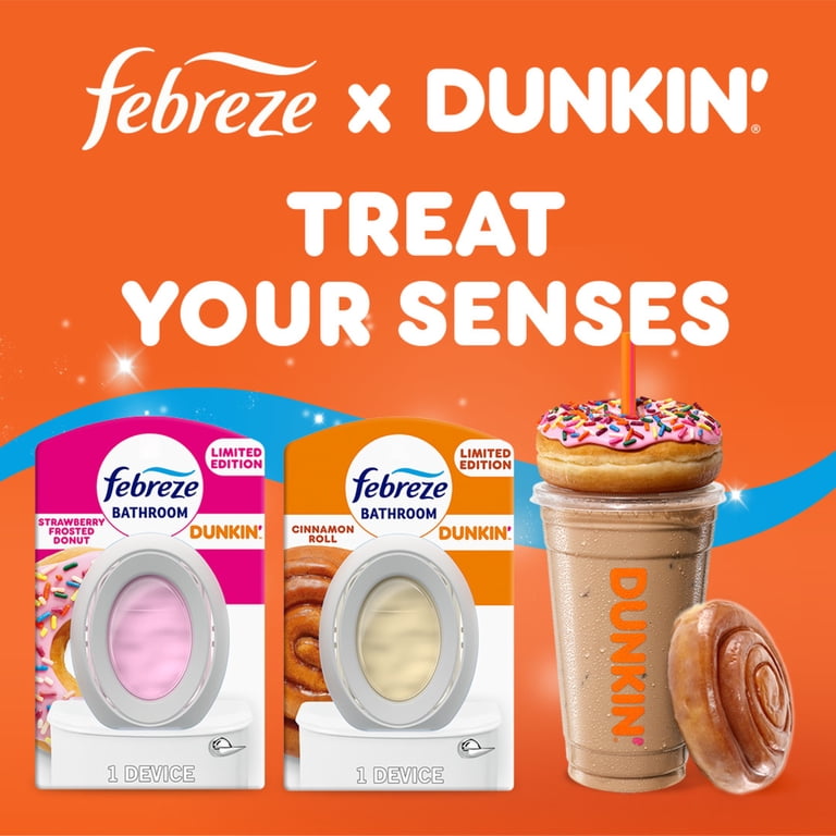 Febreze X Dunkin Bathroom Air Freshener - Strawberry Frosted Donut