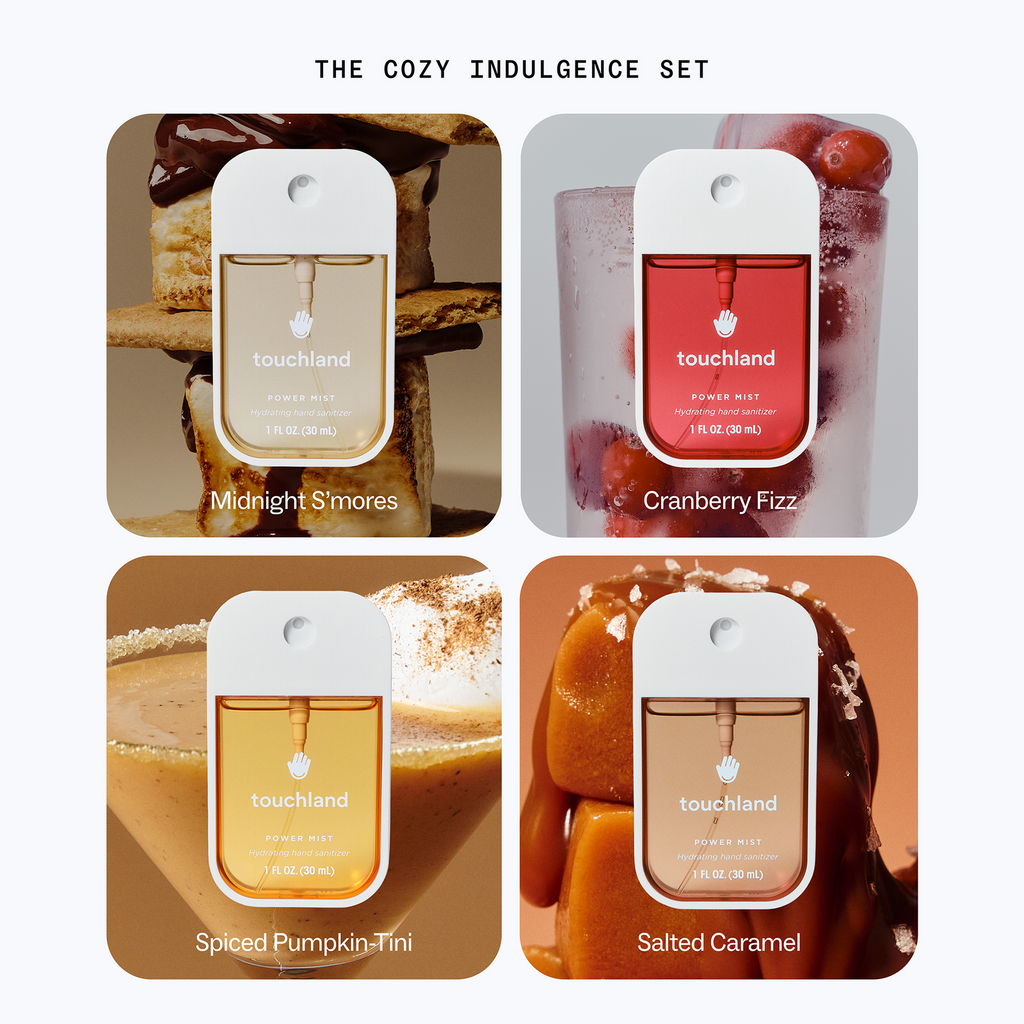 Touchland Special Edition Cozy Indulgence Hand Sanitizer 4-Set