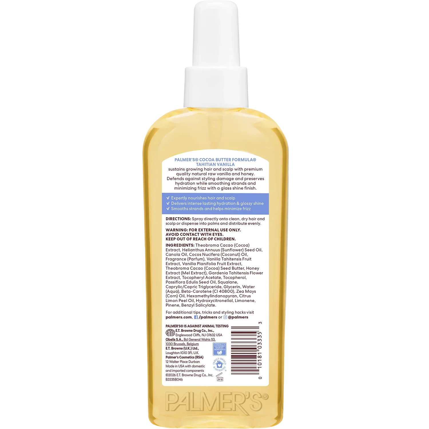 Palmers Hair & Scalp Oil - Tahitian Vanilla