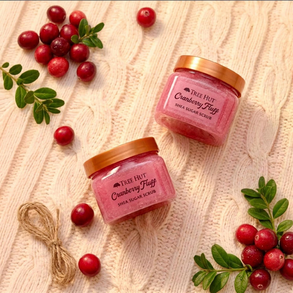 Tree Hut Shea Scrub - Cranberry Fluff Mini